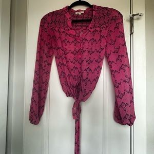 Chevron patterned blouse